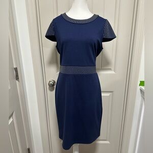 Michael Kors Navy Studded Mini Dress
